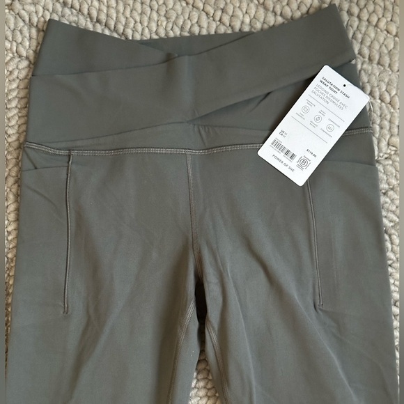 NWT Athleta Salutation Stash Wrap Tight - Sage - Never Worn - Picture 2 of 7